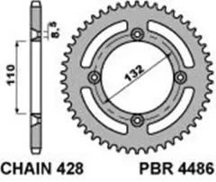 Зірка задня PBR 4486.49C45