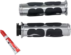 Гріпси KURYAKYN ISO FLAME 1 (0630-0212), Чорний/Хром