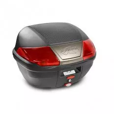 Кофр центральний KAPPA K400N, Чорний/Червоний