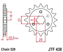 Зірка передня JT Sprockets JTF438.14