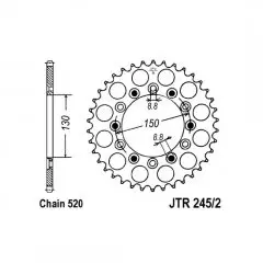 Зірка задня JT Sprockets JTR245/2.48