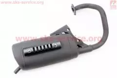 Глушник Honda DIO AF18/AF24 (накладка чорна), (TATA)