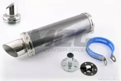 Глушник (тюнінг) 300*90mm, креп. d48mm (нержавіюча сталь, карбон mod:1, прямоток, тип:3), (Китай)