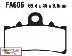 Колодки гальмівні дискові EBC FA606