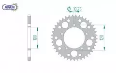 Зірка задня AFAM 36801-43