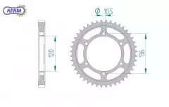 Зірка задня AFAM 12507-44