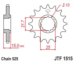 Зірка передня JT Sprockets JTF1515.14