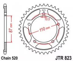 Зірка задня JT Sprockets JTR823.39