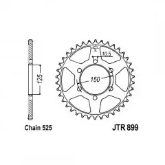 Зірка задня JT Sprockets JTR899.42