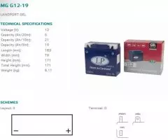 Акумулятор LANDPORT G12-19 L
