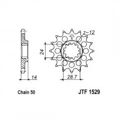 Зірка передня JT Sprockets JTF1529.17