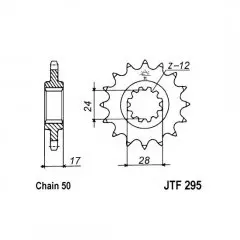 Зірка передня JT Sprockets JTF295.15