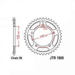 Зірка задня JT Sprockets JTR1800.43