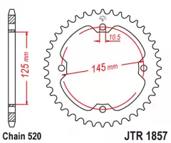 Зірка задня JT Sprockets JTR1857.45