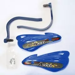 Захист рук та керма з алюмінієвим кріпленням ACCEL HGS11BL/BL (22+28MM), Синій