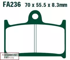 Колодки гальмівні дискові EBC FA236
