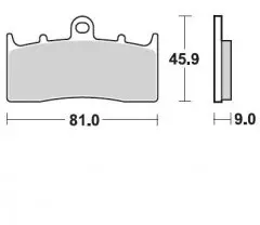 Колодки гальмівні дискові BRAKING BR 879CM55