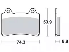 Колодки гальмівні дискові LUCAS MCB584SV