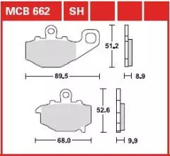 Колодки гальмівні дискові LUCAS MCB662