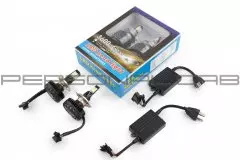 Лампа LED H4 12V 3600 LUMENS 3 діода примус. охолодження, аналог ксенону комплект 2шт. (IZEN)
