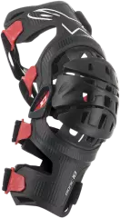 Наколінник Alpinestars BIONIC-10 лівий, Чорний/Червоний, M
