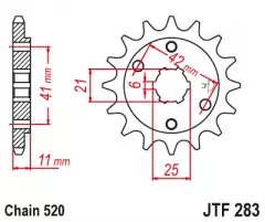 Зірка передня JT Sprockets JTF283.15
