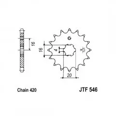 Зірка передня JT Sprockets JTF546.14