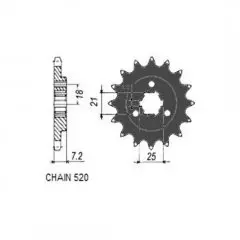 Зірка передня Sunstar SS 33516