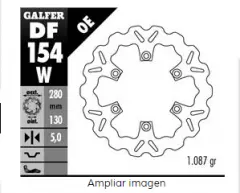 Диск гальмівний GALFER DF154W
