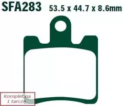 Колодки гальмівні дискові EBC SFA283/4