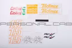 Наклейки набір CASTROL (14)