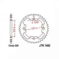 Зірка задня JT Sprockets JTR1480.37