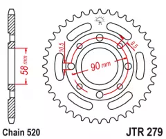 Зірка задня JT Sprockets JTR279.32