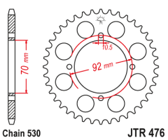 Зірка задня JT Sprockets JTR476.35