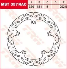 Диск гальмівний LUCAS MST357RAC