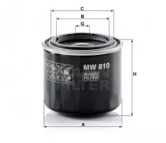 Фільтр масляний MANN MW 810