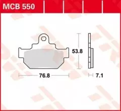 Колодки гальмівні дискові LUCAS MCB550