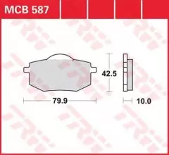Колодки гальмівні дискові LUCAS MCB587
