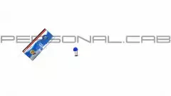 Лампа S25 двоконтактна 12V 10W/5W (YWL), Синій