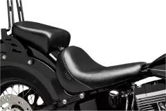 Сидіння заднє Le Pera Bare Bones Solo Deluxe 11‑13 FXS, 12‑15 FLS гладке (0802-0758), Чорний