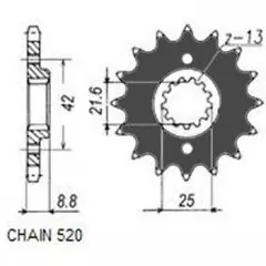 Зірка передня Sunstar SS 33317
