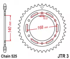 Зірка задня JT Sprockets JTR3.42