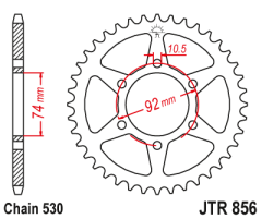 Зірка задня JT Sprockets JTR856.44