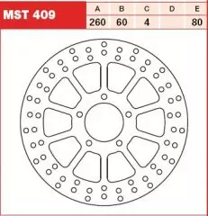 Диск гальмівний LUCAS MST409
