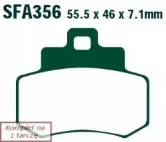 Колодки гальмівні дискові EBC SFA356