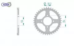 Зірка задня AFAM 14310-40