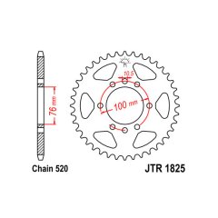 Зірка задня JT Sprockets JTR1825.48