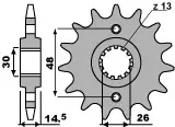 Зірка передня PBR 339.17 18NC