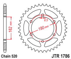 Зірка задня JT Sprockets JTR1786.46