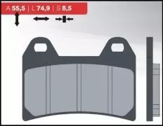 Колодки гальмівні дискові BRENTA FT 3093